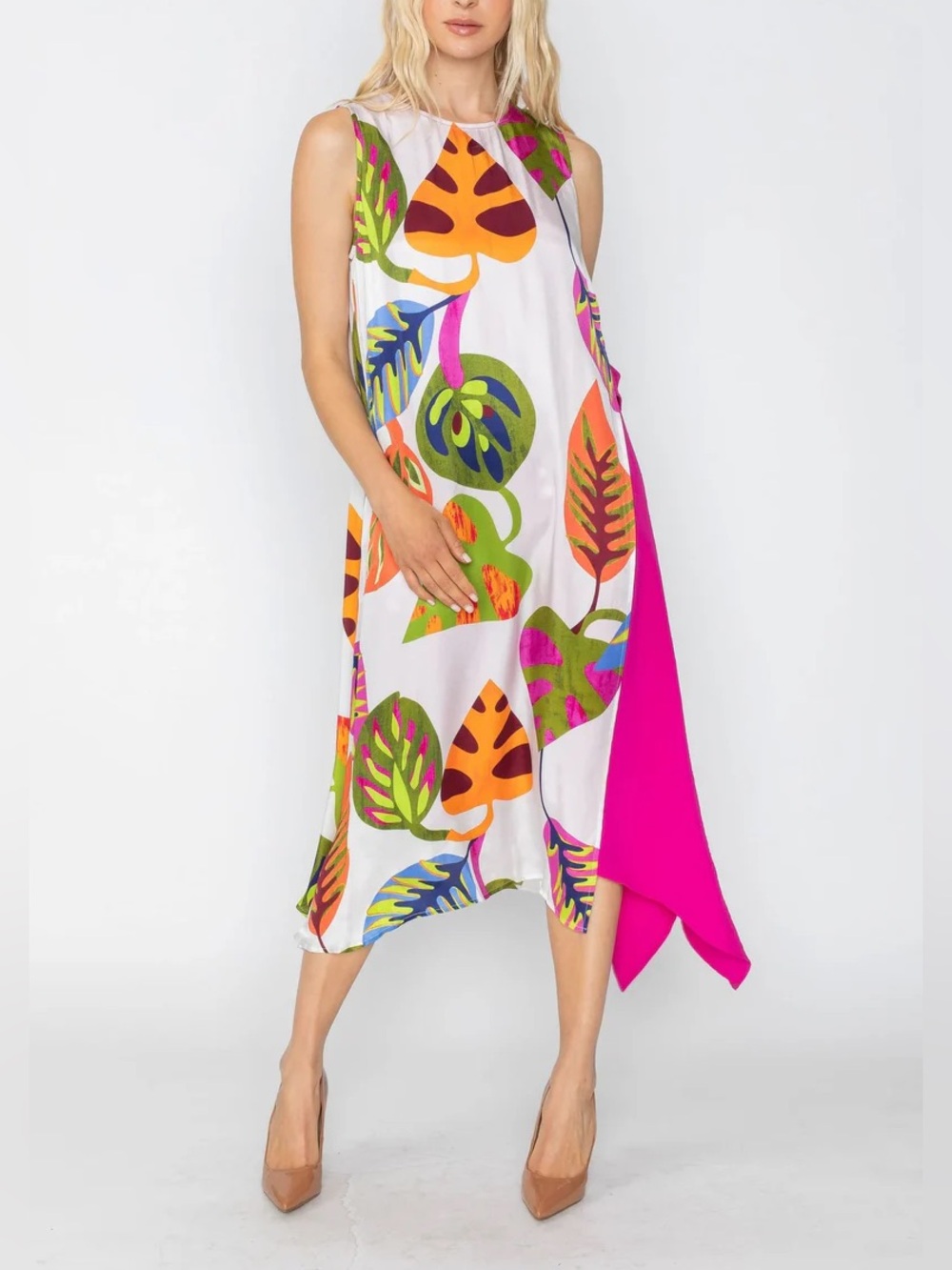 IC Collection Sleeveless Midi Dress Size M
